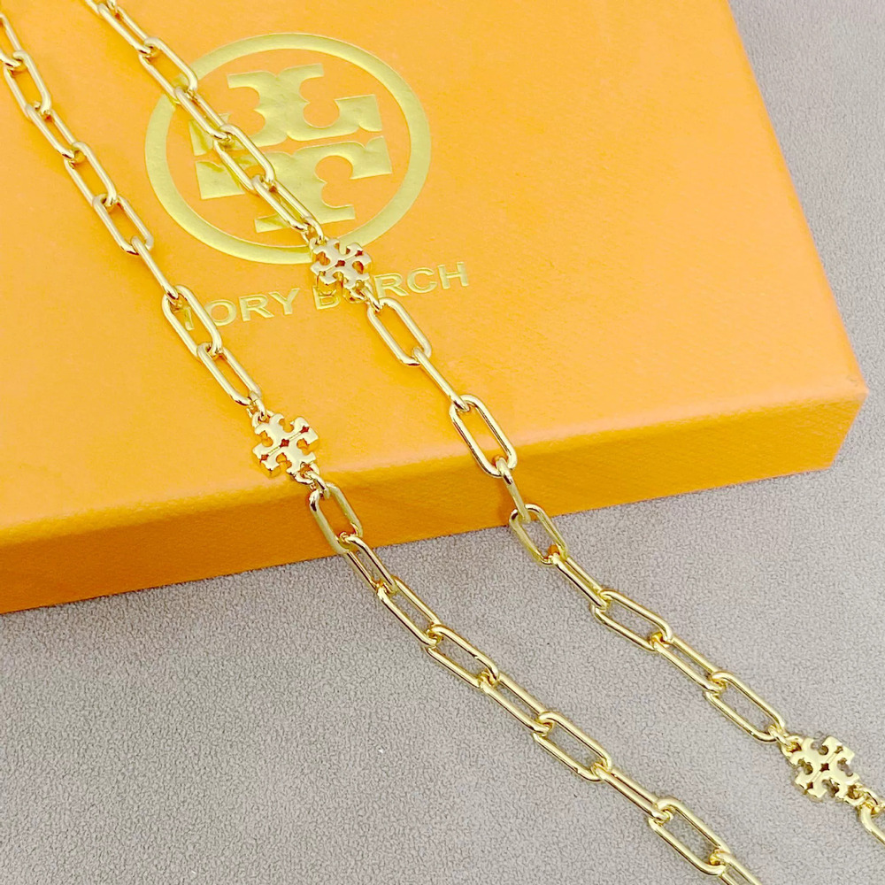 Tory Burch Stainless Steel Paperclip Clasp Choker Bracelet - Picture 4 of 7